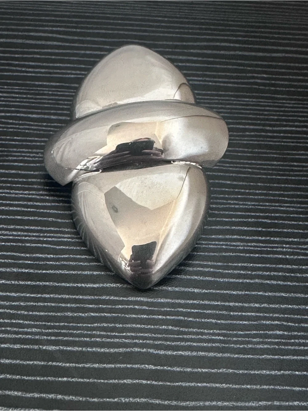 Vintage MCM Sterling Silver Minimalistic Sculptural Brooch